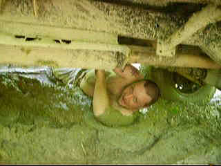 Dave under the Jeep